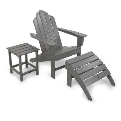 POLYWOOD Long Island Adirondack 3-Piece Set