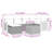 Vidaxl Garden Sofa Set Black, Cream White