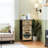4 Drawer Dresser for Bedroom, Narrow Chest of Drawers, Wooden Top and Study Iron Frame 18"x37.5"-(WxH)
