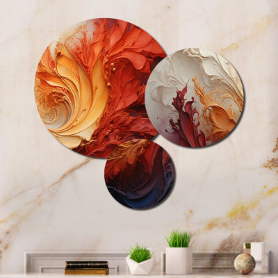 Abstract Wall Decor on Metal