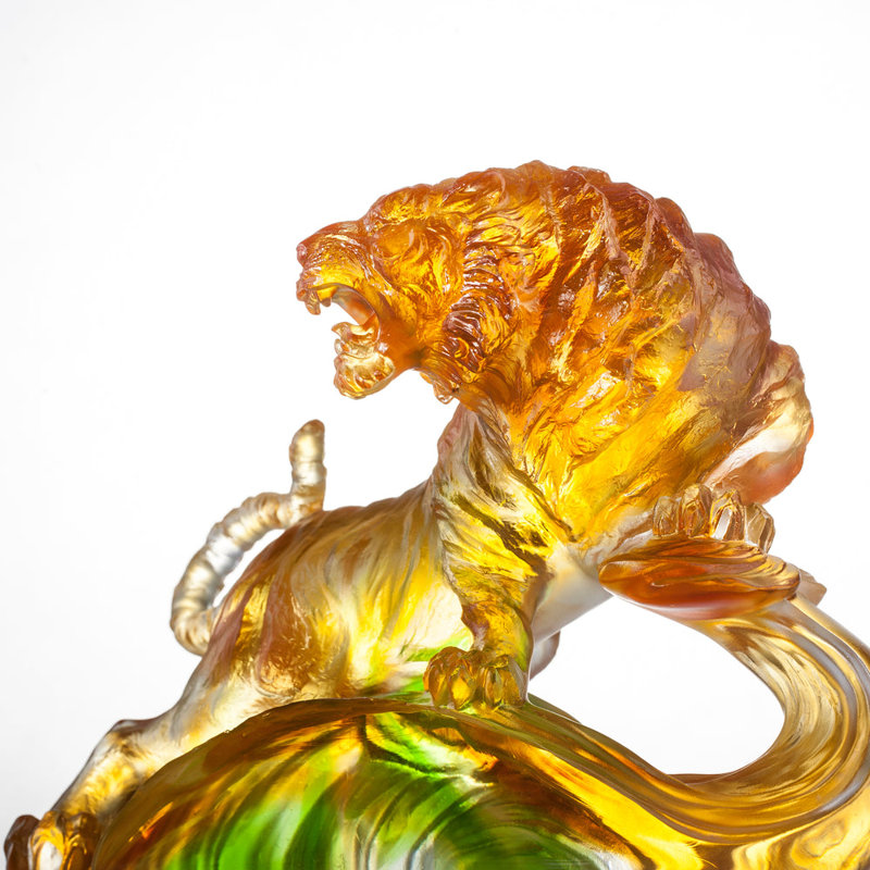 Tiger Roaring into the Heavens Sculpture