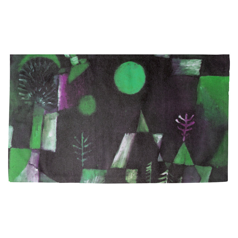 Tapis vert « Pleine lune » Maglio, Rectangle 2 pi 2 po x 3 pi 4 po