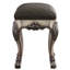 Tabouret de coiffeuse rétro blanc et gris os, rendant votre chambre à coucher plus accueillante et chaleureuse