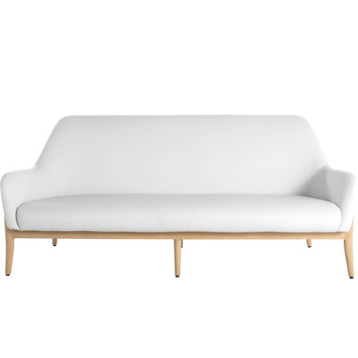 Palma Sofa Vinyl - Natural/Linen Wicker