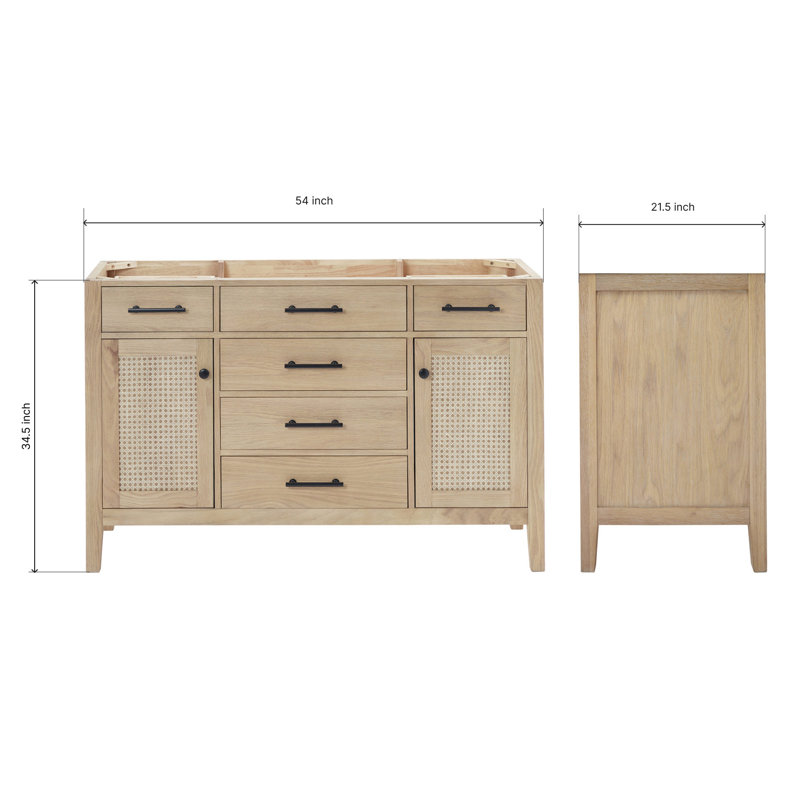 ARIEL Camila 54 Bathroom Vanity Base Only