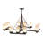 Bendel 12 - Light Glass Dimmable Square / Rectangle Chandelier