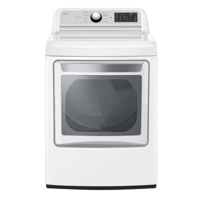 LG 7.3 cu. ft. Ultra Large Capacity Smart Wi-Fi Enabled Rear Control Gas Dryer with Easyload Door