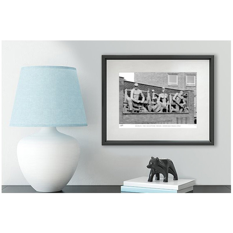 Dudley, The Sculpture Frieze, Birdcage Walk C1965 - Single Picture Frame Print, 45cm H x 60cm W x 2.3cm D