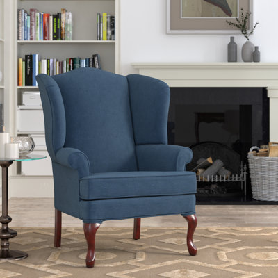 Fauteuil à oreilles en polyester l 28 po Mandalay