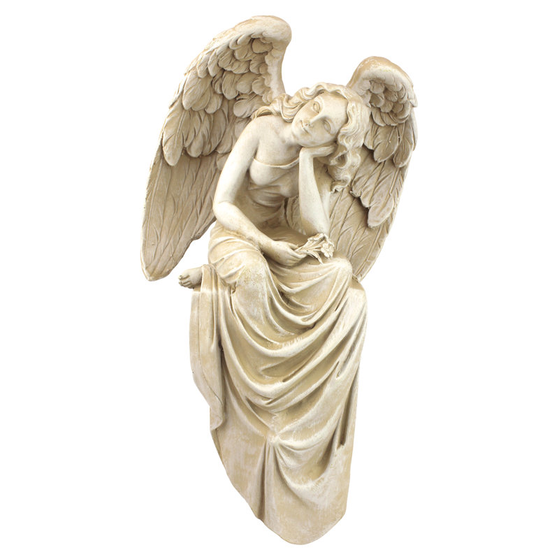 Resting Grace Sitting Angel Statue