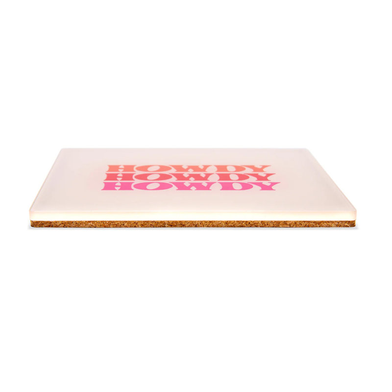 Ensemble de sous-verres en acrylique Socoart Howdy I