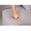 Combinaison de chaise longue avec canapé 3 places, tissu en velours côtelé, canapé à compression pleine éponge, canapé combiné avec 4 coussins pour la maison / la maison-226219882