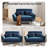 Loveseat Sofa With Convertible Tray
