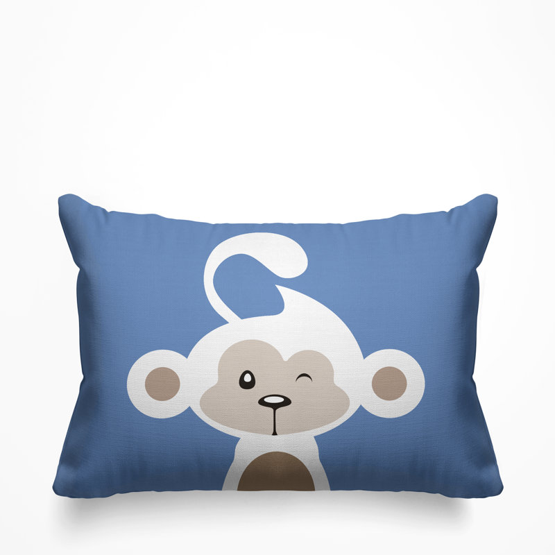 Coussin intérieur Ollie, Pervenche, 14 po x 20 po, Rectangle
