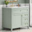 Meuble-lavabo moderne 36 po avec lavabo, tablette réglable et tiroirs Saro-130631291