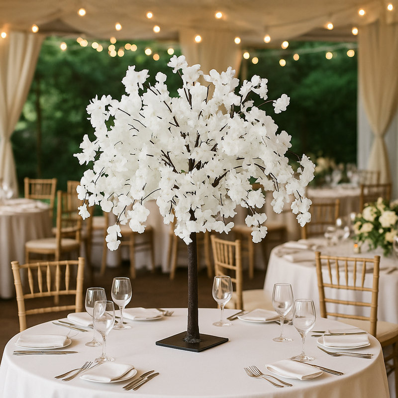 Cherry Blossom Arrangement, White