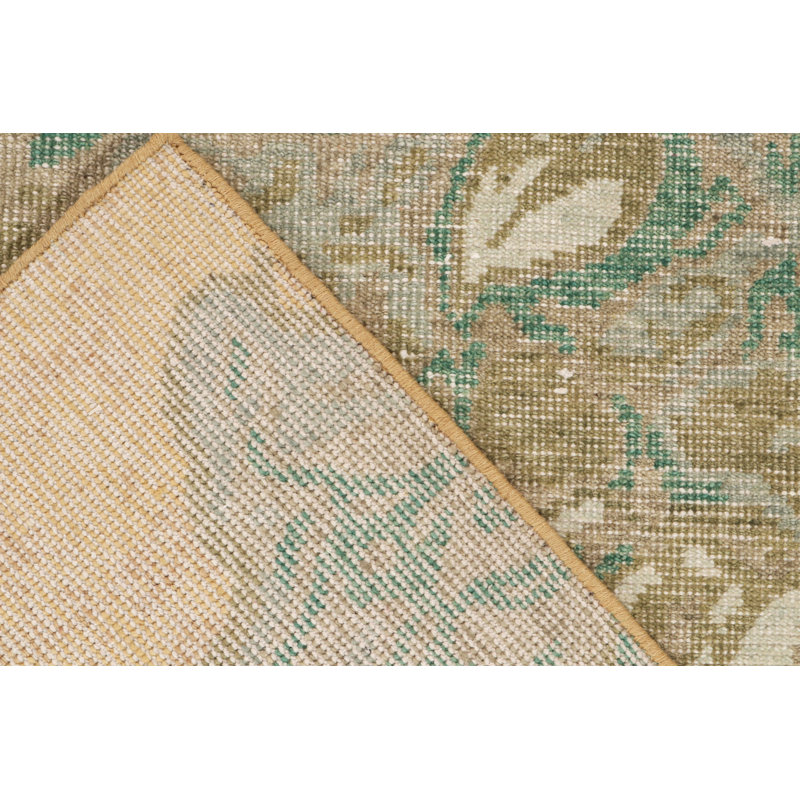 Distressed Homage Floral Area Rug, Runner 3' x 10'