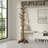 Walnut-Colored Floor-Standing Coat Rack, 72 Inches Tall, 7 Hooks + Ball Base, 210 Lbs Weight Capacity, Suitable For Entryway/Hallway/Bedroom.-1445105917