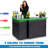 GoBar Portable Double Bar Table Set with Multi-Colour LED Lights - Mobile Bartender Station