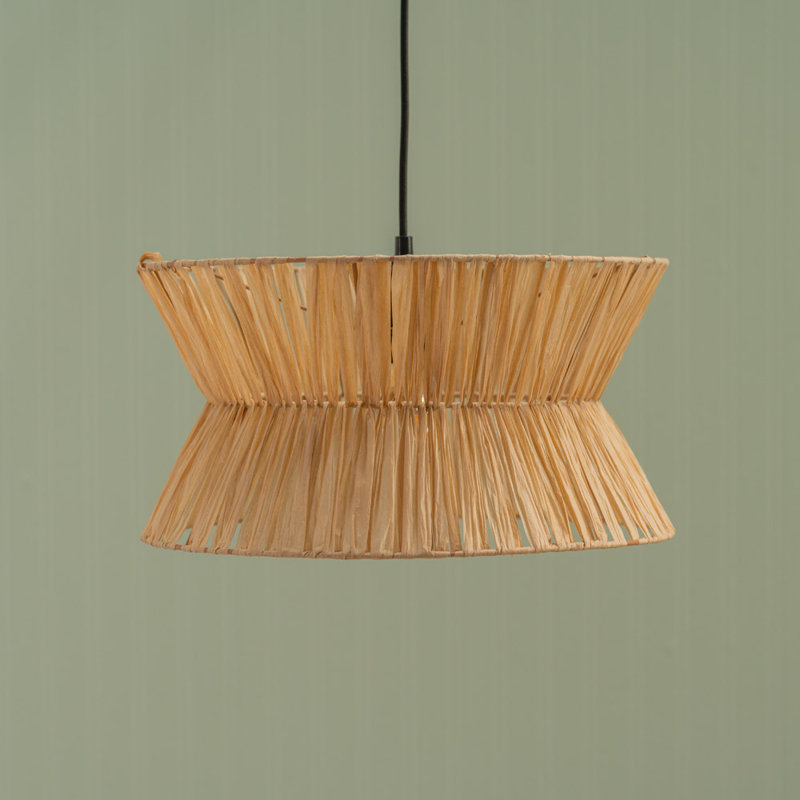 20cm H Paper Hourglass Lamp Shade ( Clip On ) in Beige