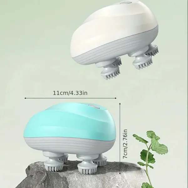 Portable and handheld scalp massager