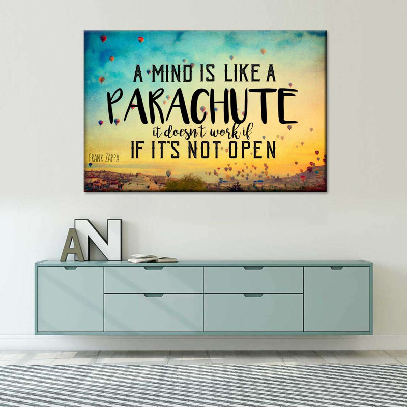" Mind Quote " by Yi Art, 16" H x 24" W x 1.25" D