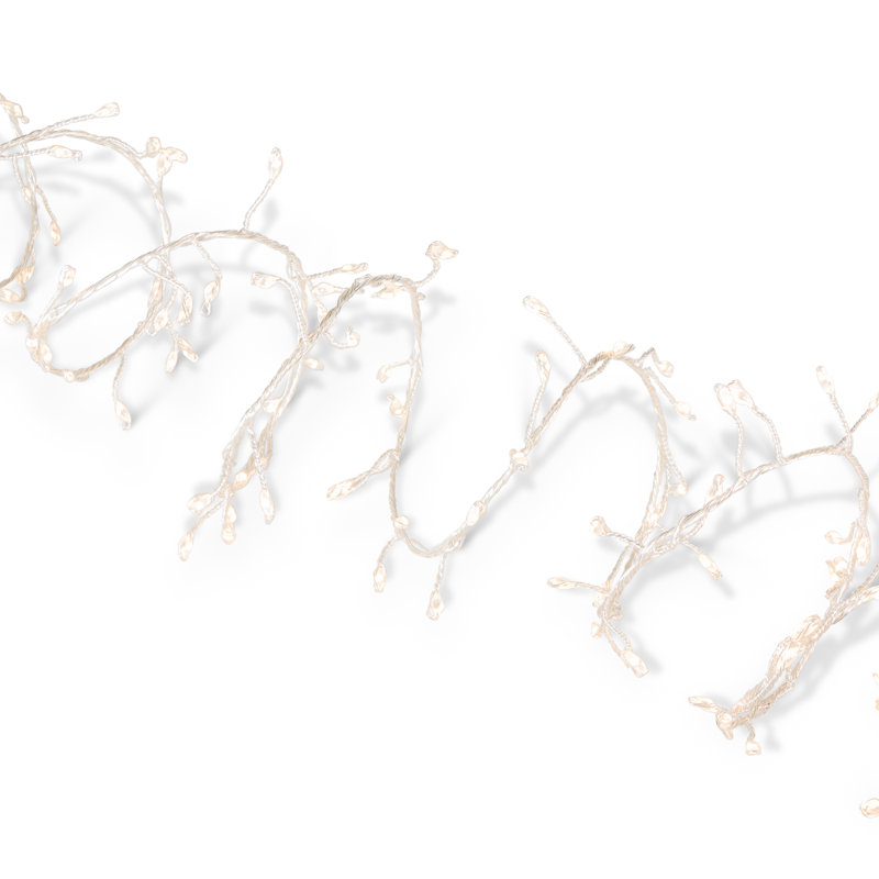 Set of 2 6 ft Firecracker Garland on Silver Wire
