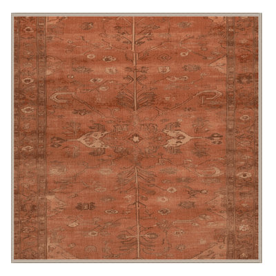 Machine Washable Overdyed Brown Area Rug