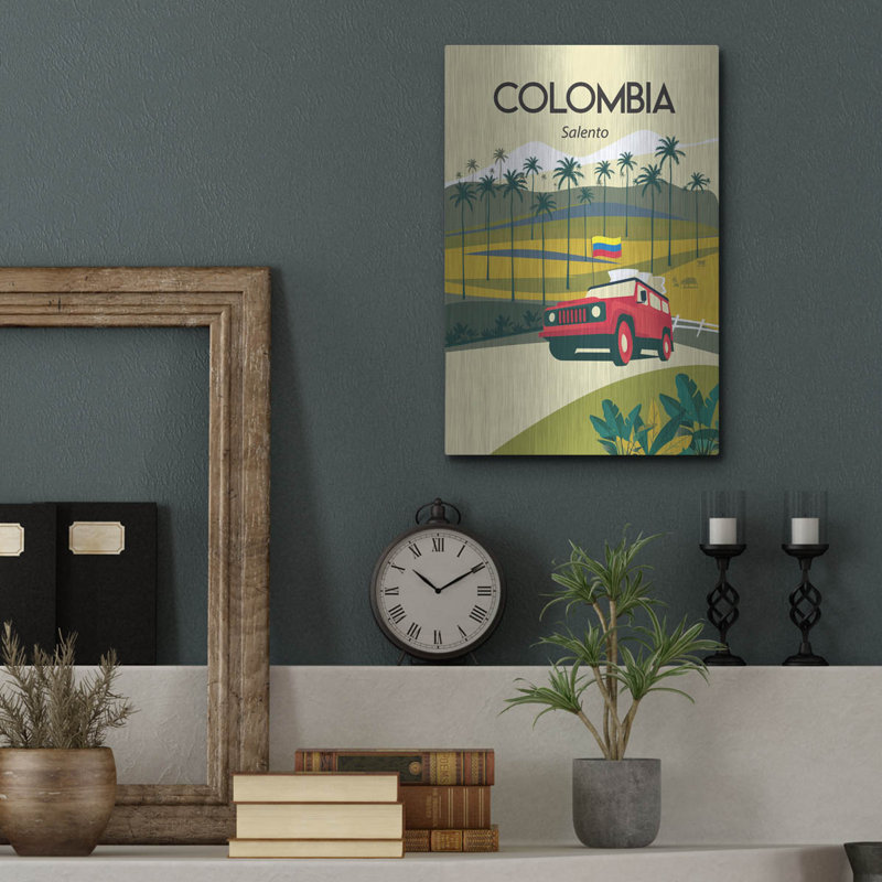  «Columbia» par Arctic Frame Studio, art mural en métal, 12 po x 16 po
