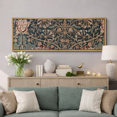 Abstract Botanical "Elegant Victorian Classic Floral Rustic Extra Large Framed Artwork Pictures