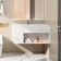 31.5" L X 17.7" W X 15.7" D Wall-Mount Bathroom Sink In Matte White Solid Surface Material SWBS08WH-3218