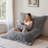 3 In 1 Grey Bean Bag Chair Giant Bean Bag Chairs Convertible Bean Bag Floor Cushion With Machine Washable Cover, Beanbag Chairs-575035806