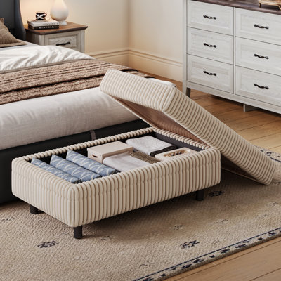 Repose-pieds avec rangement 40,55 po Sherry
