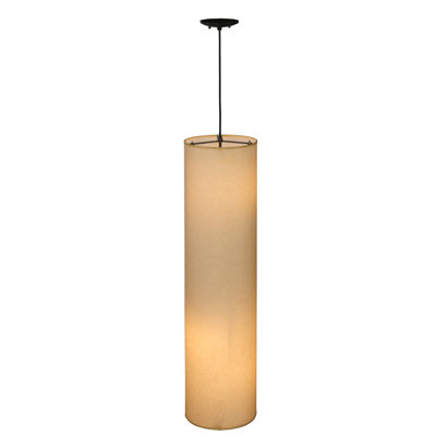Luminaire suspendu cylindrique unique 3 lumières