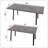 55.12-70.87" Expandable Rectangular Dining Table That Can Accommodate 4-6 People, Equipped With 4 PU Fabric Thick Padded Dining Chairs , Kitchen Table And Chairs, With Black Metal Legs