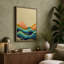 Rolling Waves in Harmony Modern - Wrapped Canvas-2032236286-2032236283