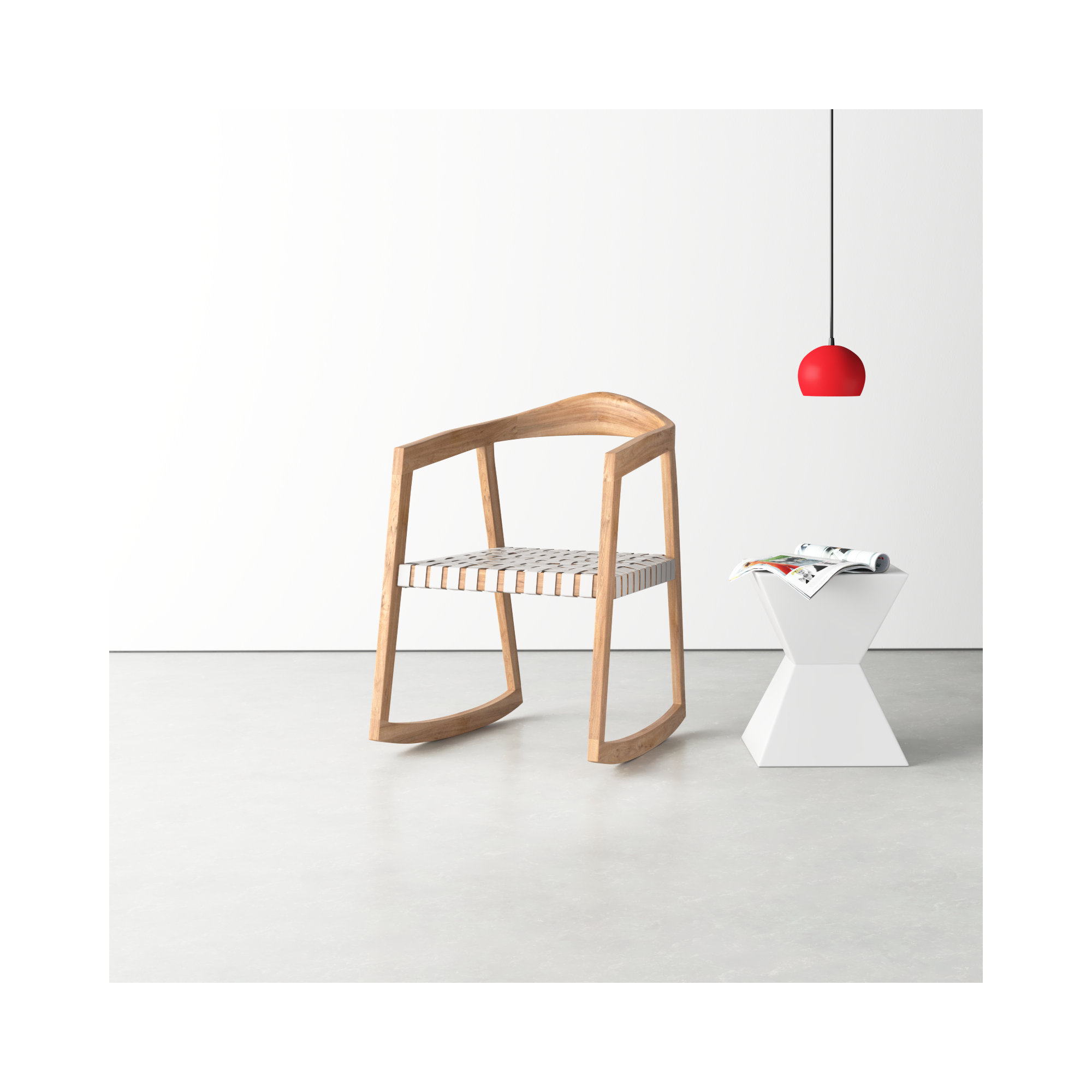 Crawford Rocking Chair, Light Brown