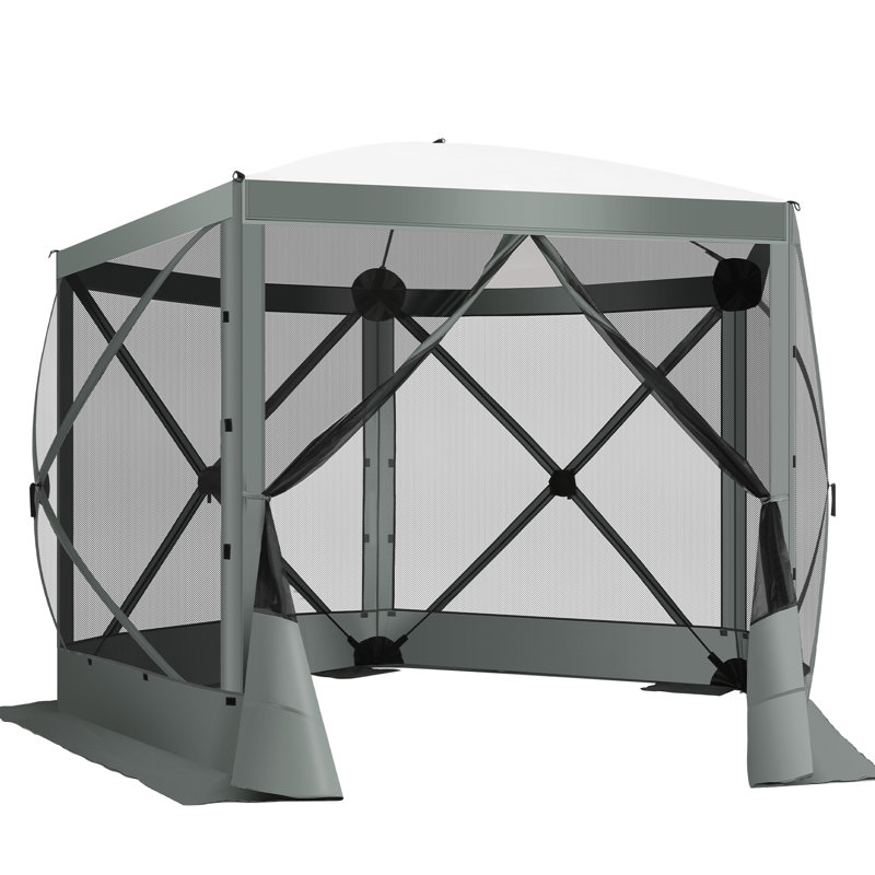 Pièce moustiquaire 10 pi x 10 pi avec moustiquaire, Gris