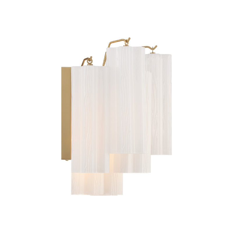 Dalles Flush Mounted Sconce, Aged Brass