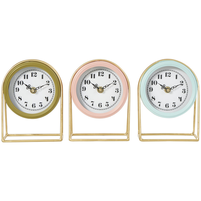 Horloge de table en métal Sierra