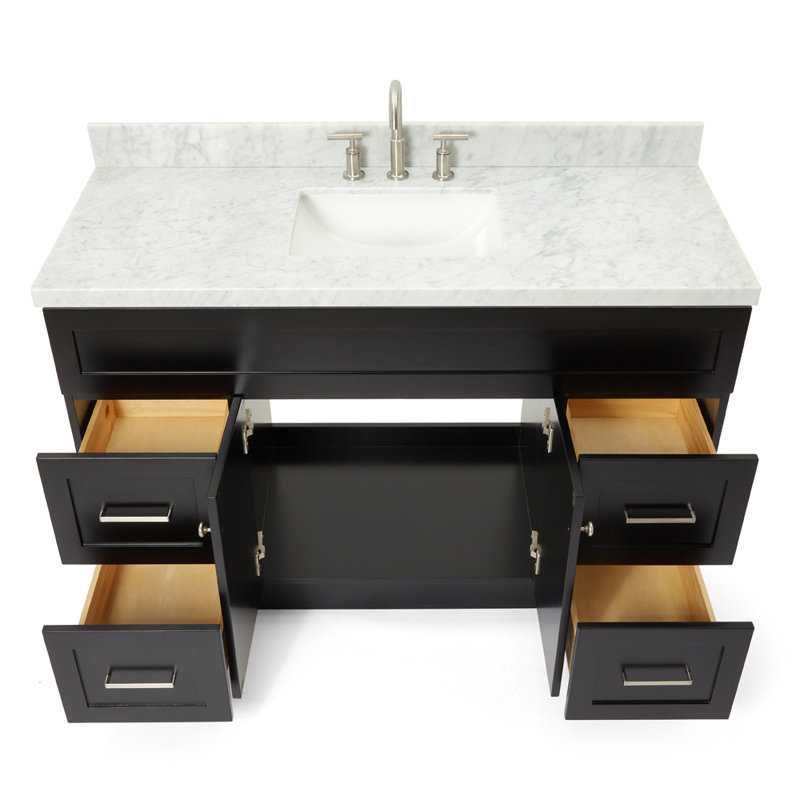 Ensemble de meuble-lavabo simple 55 po Hamlet, Noir