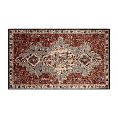 Tapis brun soyeux et moelleux