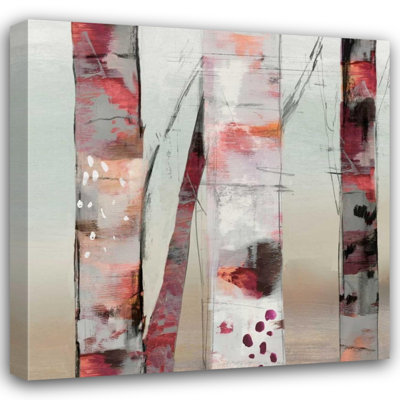 ArtDirect Pearce, Allison Gallery Wrapped Canvas Art Titled: Sunset Birch III