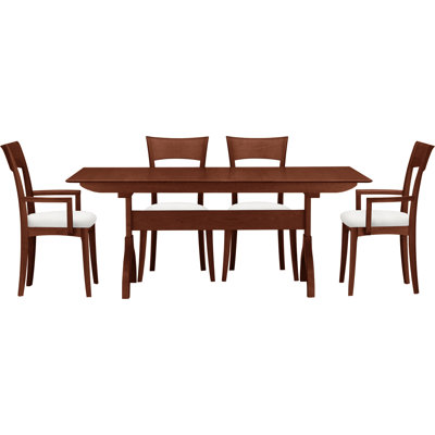 Sarah Solid Wood Top Four Leg Dining Set
