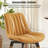 Brimlow Tufted Faux Leather Upholstered Swivel Dining Kitchen Side Chairs-962626699