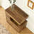 C-Shaped Side Table with 2-Tier Storage Shelf