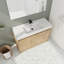 Meuble-lavabo simple 47,6 po avec plateau en résine Rafaello