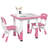 Zoomie Kids Kids Table And Chair Set, 3 Pieces Height Adjustable Toddler Table And Chair Set With Storage, Activity Table And 2 Chairs, For Playroom, Nursery, Classroom, Aged 18 Months To 5 Years-1669063249
