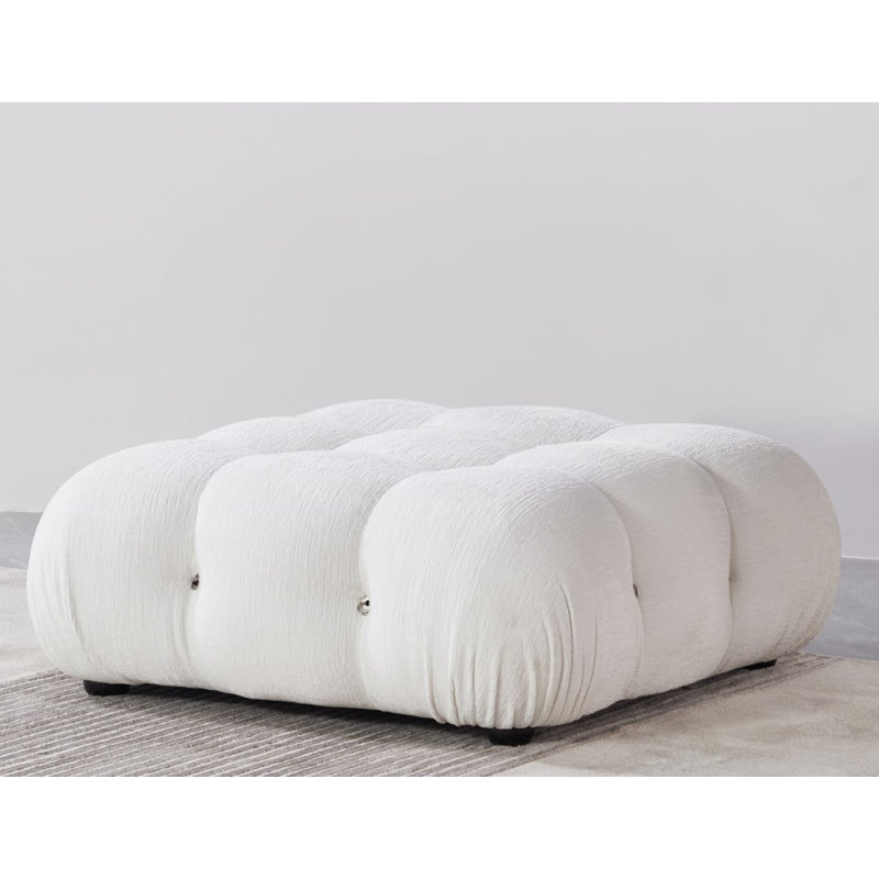 Repose-pieds Damion, Chenille blanche