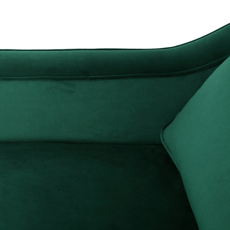 Fauteuil club, fauteuil d'appoint en velours vert